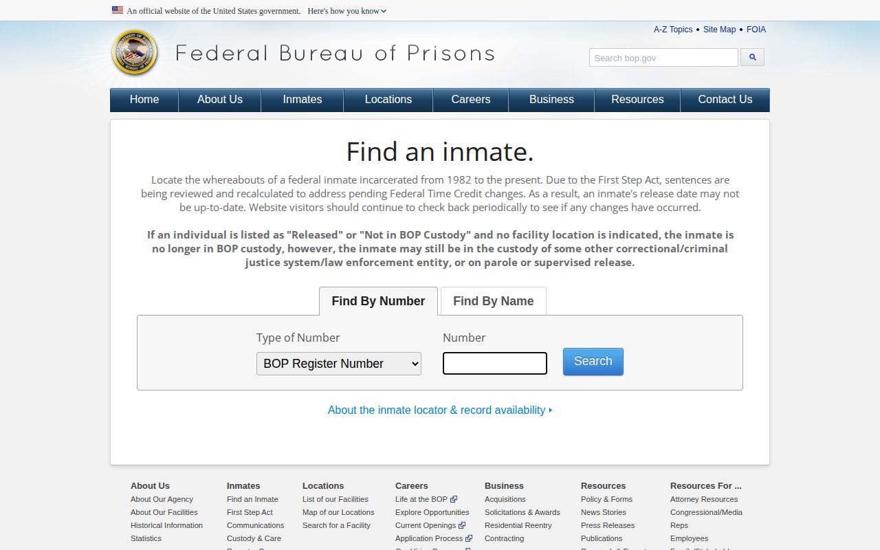 Wheeler County released inmates federal locator