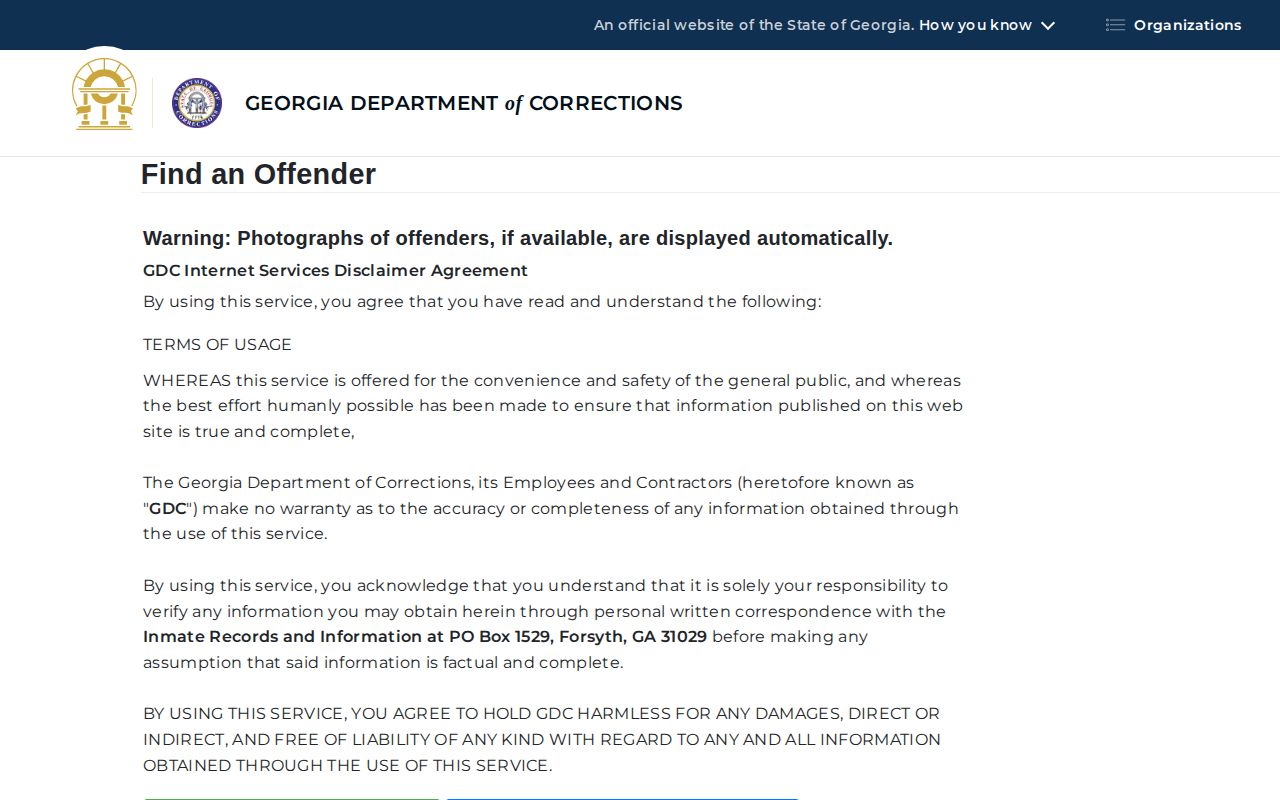 Wheeler County released inmates GDC search