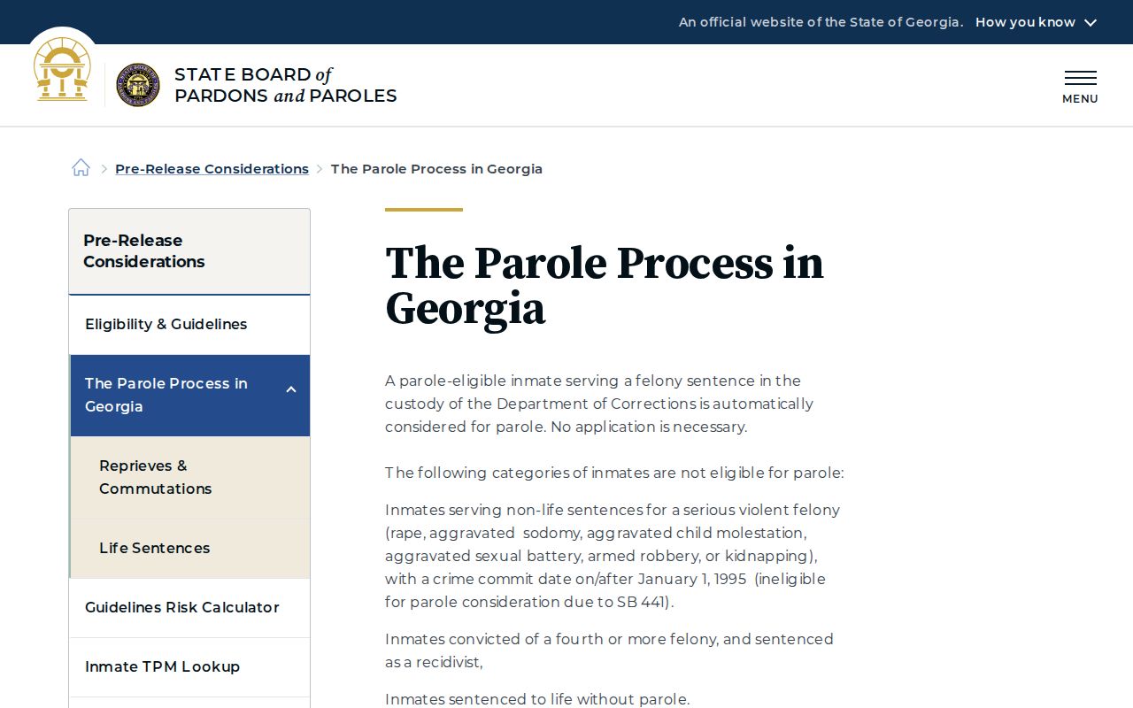 Wheeler County parole and probation process information