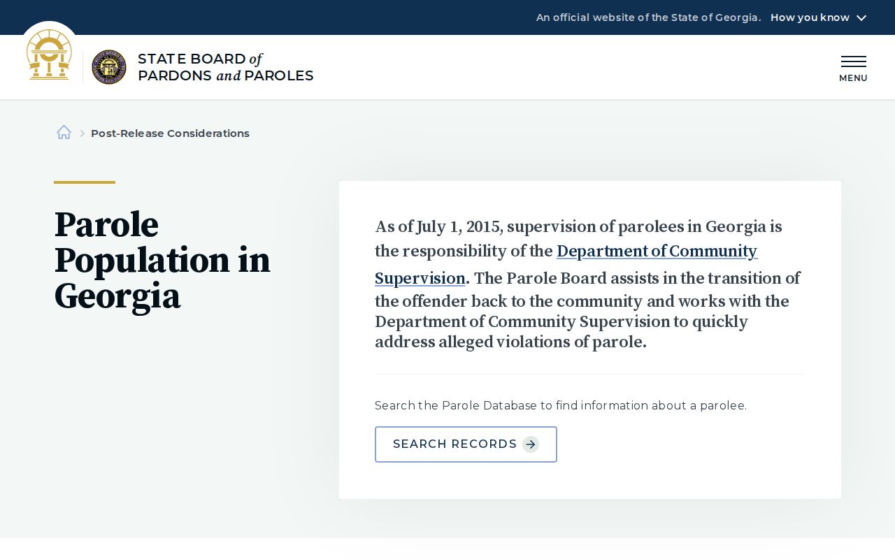 Wheeler County post-release parole supervision information